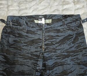 Versus By Versace Blue and Black Bootcut Jeans